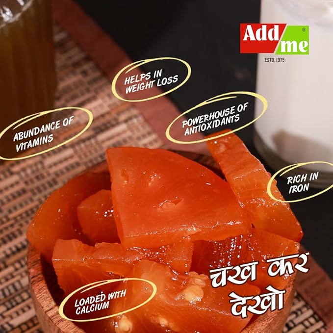 Add Me Foods: Wooden bowl with dried fruits, labeled health benefits, on a textured surface.