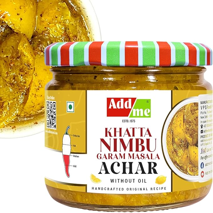 Khatta Nimbu Garam Masala, Homemade Nimbu Ka Achar Without Oil