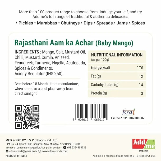 Back of a product packaging with ingredients, nutritional information, and branding details.