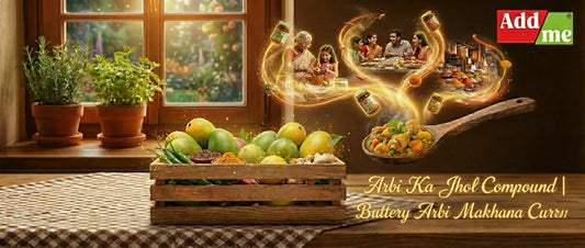 Arbi Ka Jhol Compound | Buttery Arbi Makhana Curry