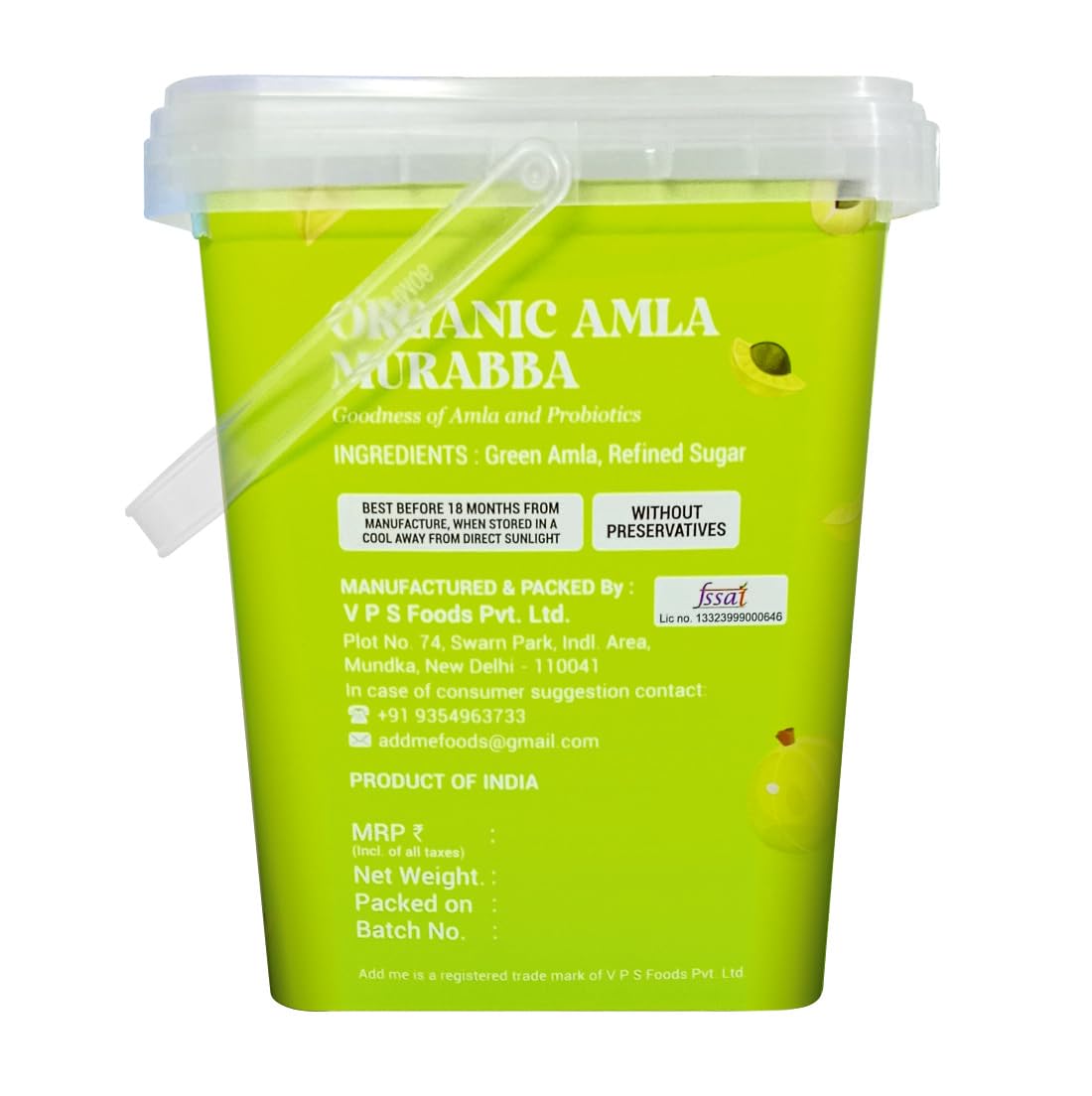 Organic Amla Murabba (Dry Awla Muraba Bucket Pack) | Natural Immunity Booster, Traditional Recipe