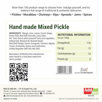 Back of a product packaging with ingredients, nutritional information, and branding details.