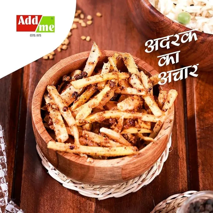 Wooden bowl filled with snack sticks on a wooden surface, with 'Add Me' branding.