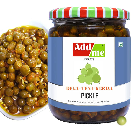 Jar of Add Me pickle with a colorful lid and label