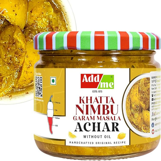 Khatta Nimbu Garam Masala, Homemade Nimbu Ka Achar Without Oil