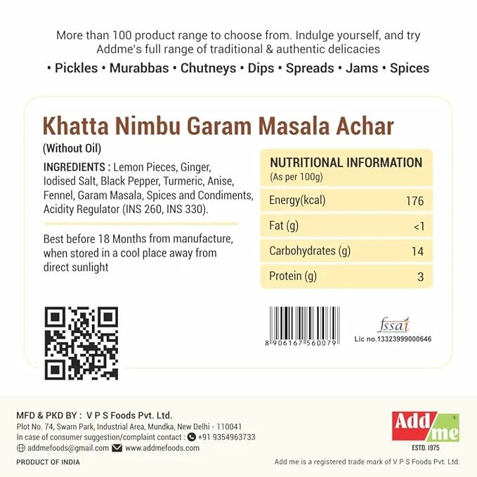 Back of a food product packaging with nutritional information, ingredients list, and branding details.
