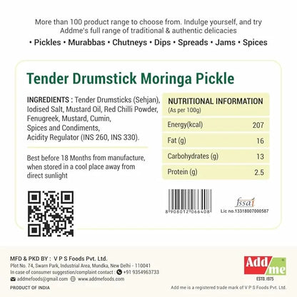 Back of a product packaging with ingredients, nutritional information, and branding details.